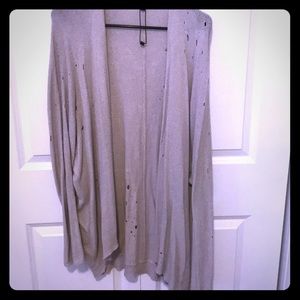 Express distressed cardigan